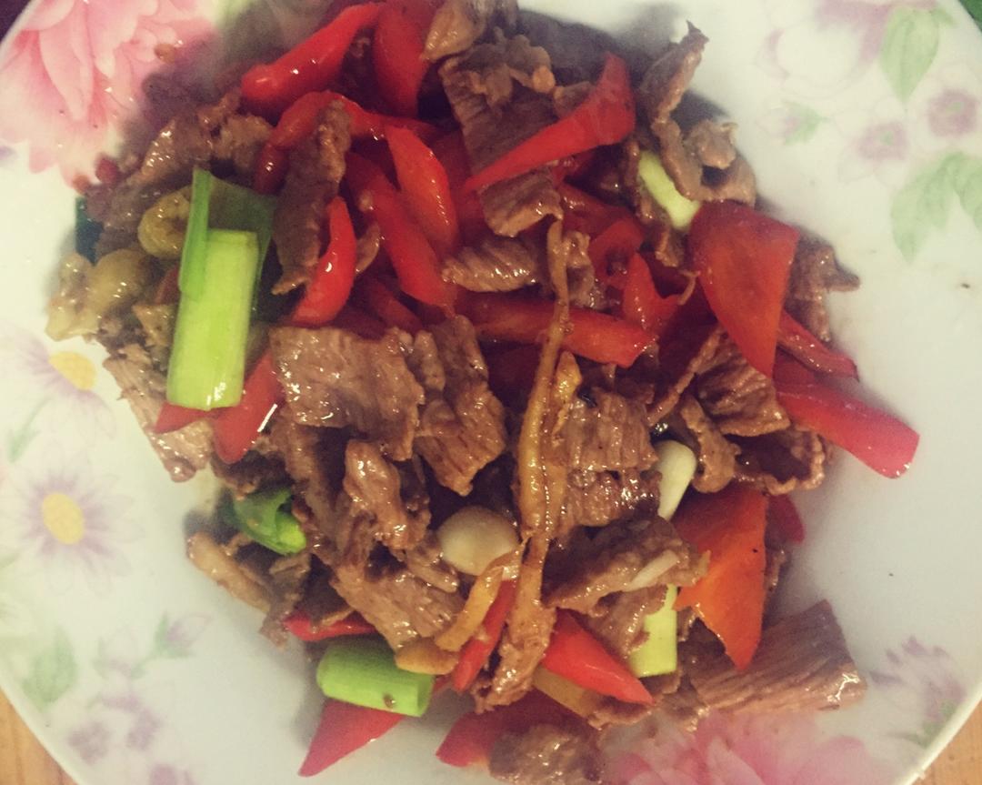 甜椒炒牛肉