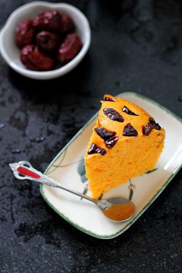 南瓜发糕 Steamed Pumpkin Cake