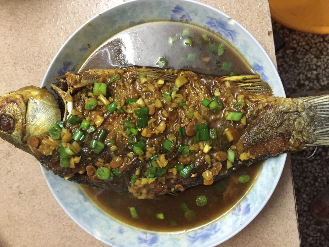 豆瓣酱烧鲫鱼