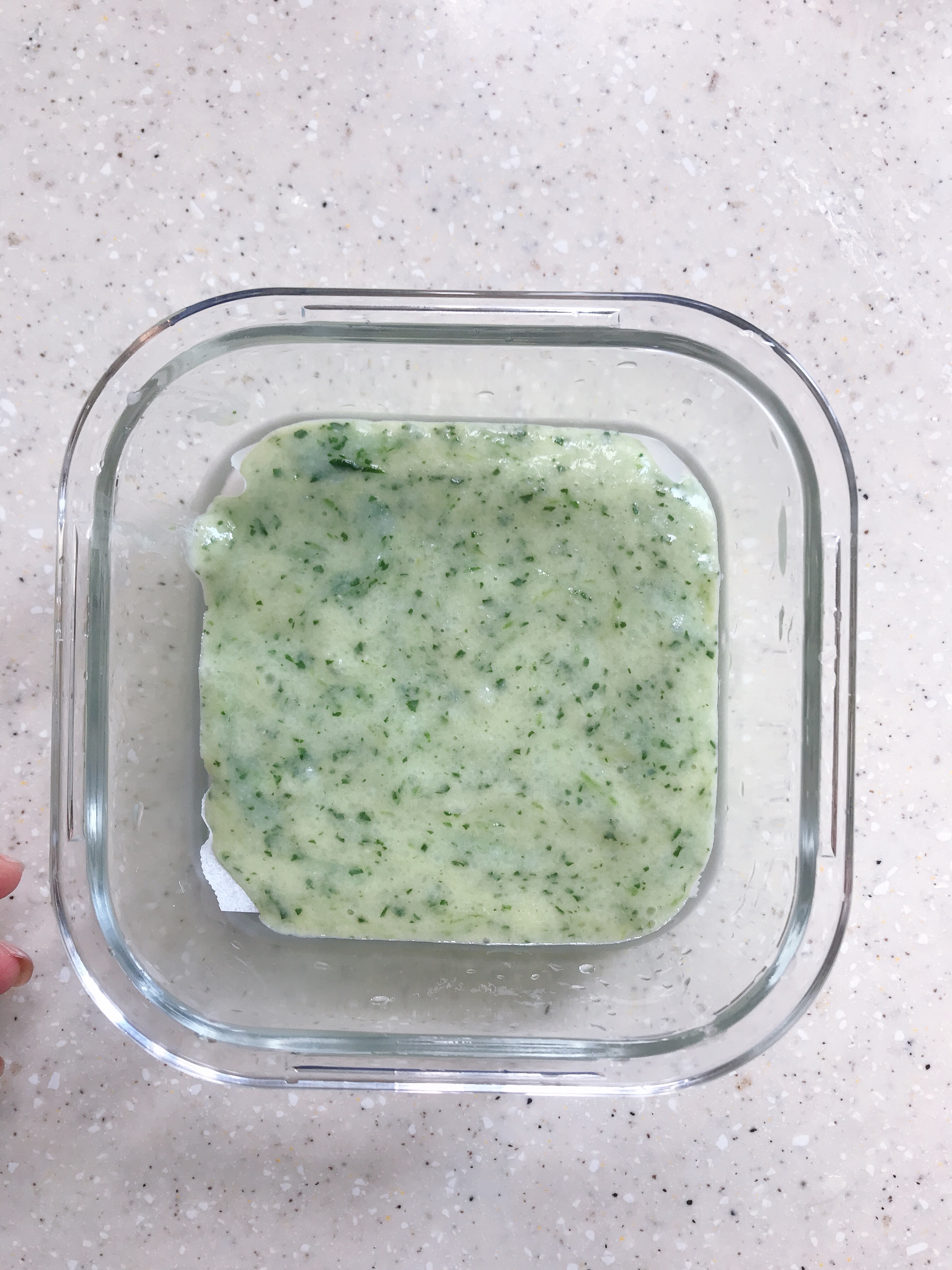 辅食➖不成块的菠菜小方的做法 步骤4