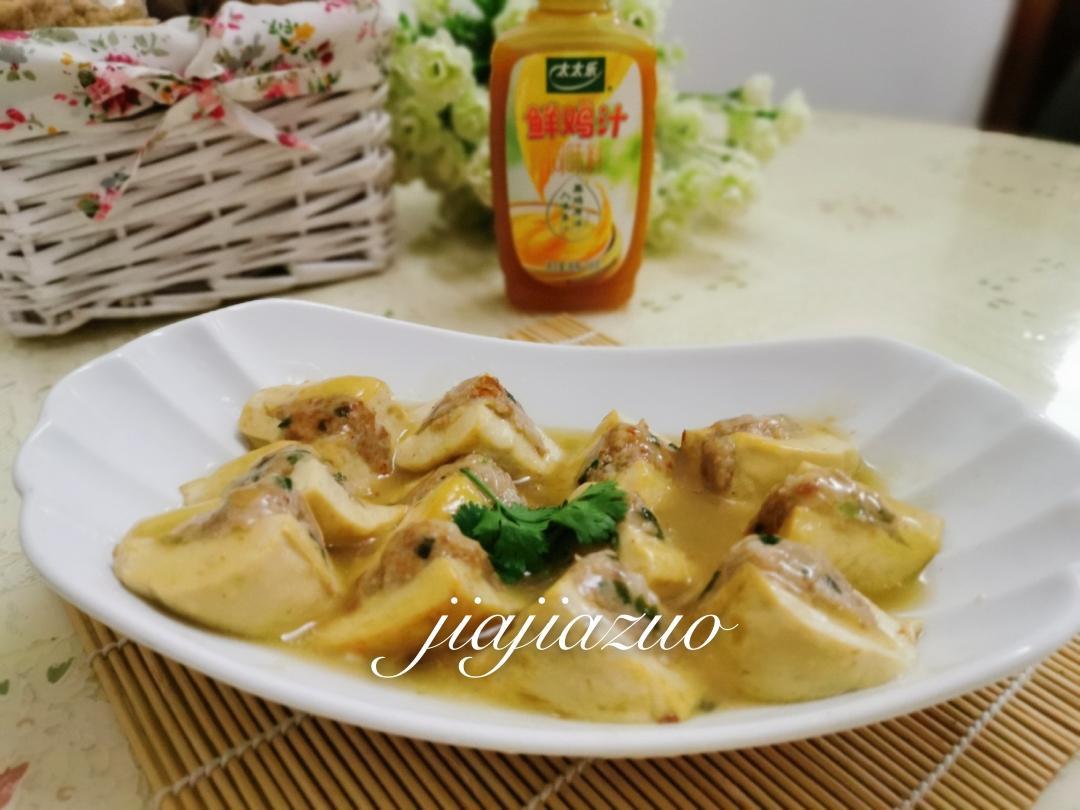 快手鸡汁酿豆腐-太太乐鲜鸡汁快手菜的做法