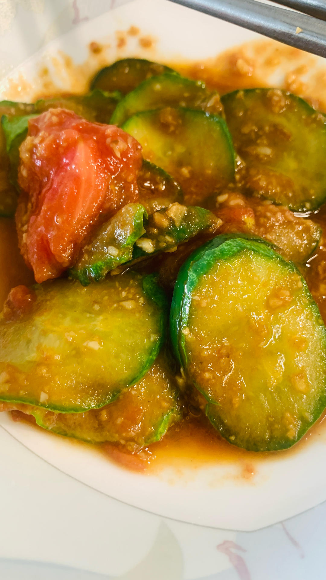 姥姥的西红柿🍅炒黄瓜