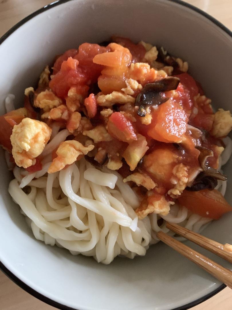 大h姐呀做的西红柿鸡蛋打卤面