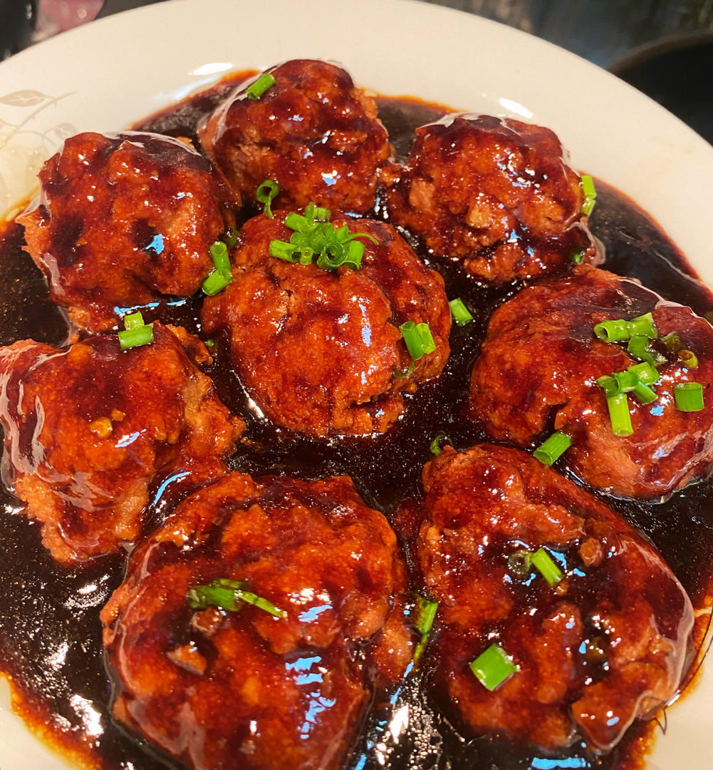 新-76-6做的红烧狮子头四喜丸子