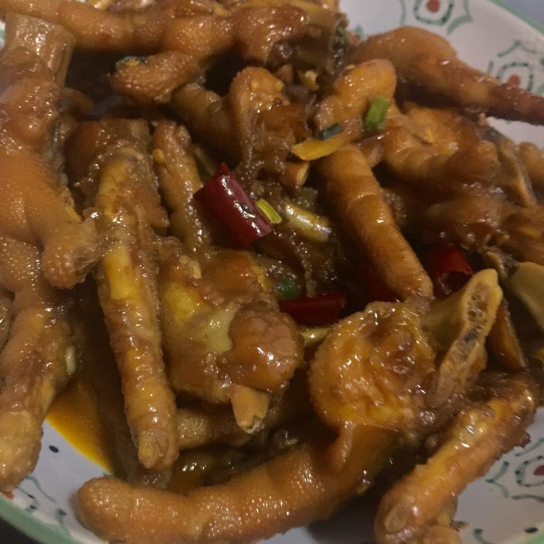 香辣烧鸡爪