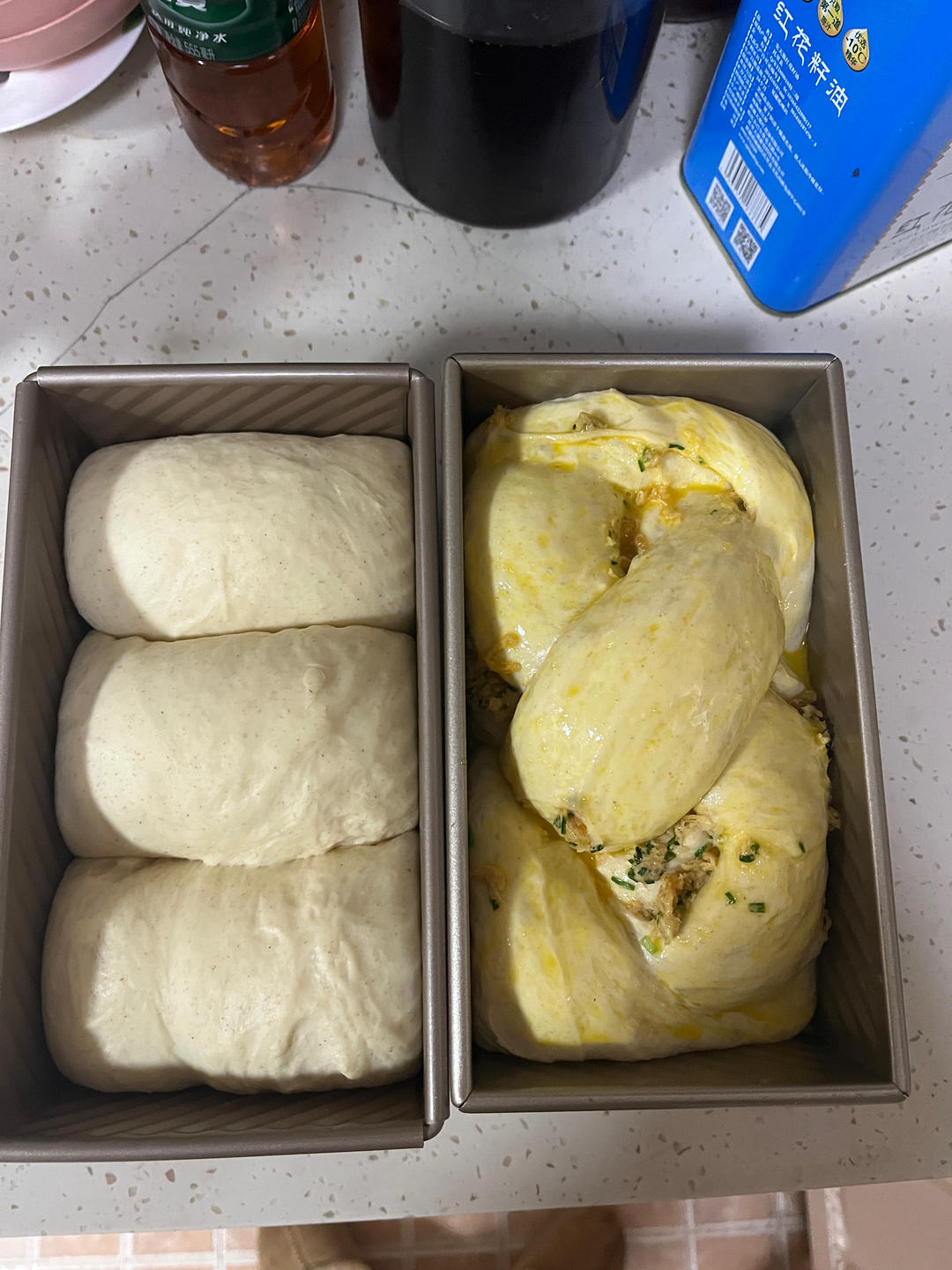 肉松香葱吐司（四种整形手法）