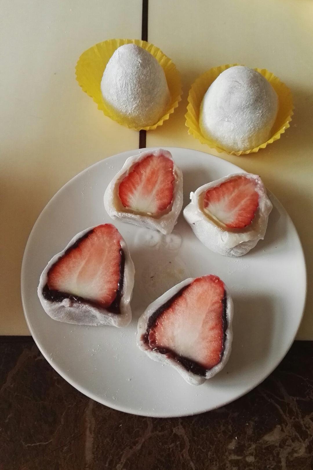 草莓大福（超简单微波炉版）