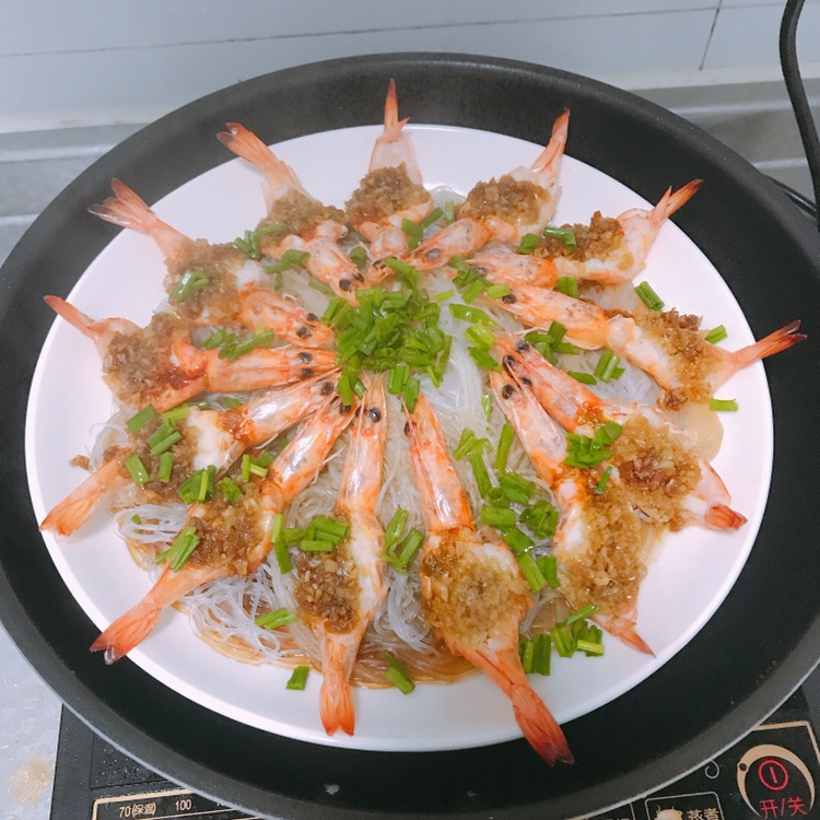 简单易做的蒜蓉粉丝虾的做法