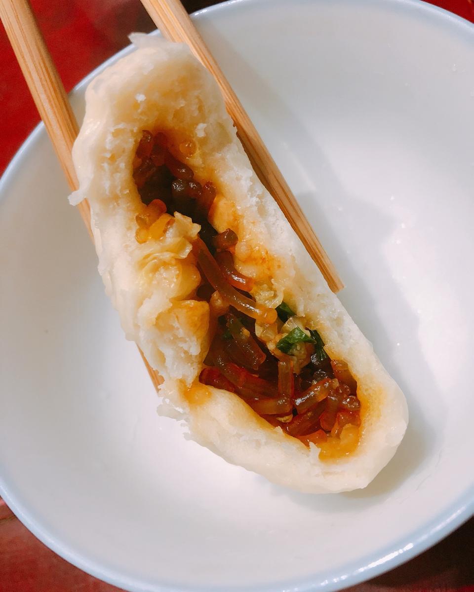 家传炒肉粉条馅包子