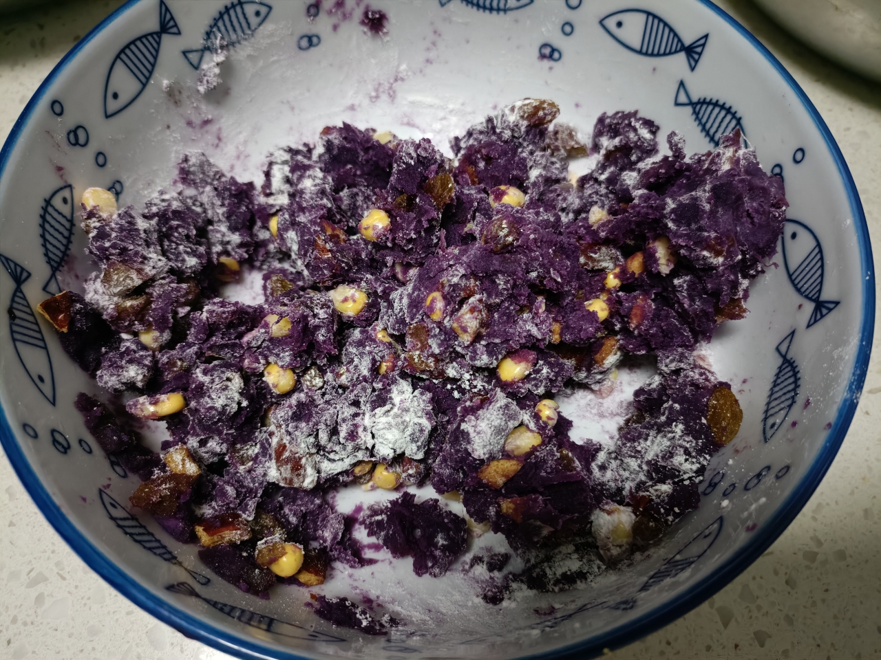 低脂饱腹的紫薯粘豆包的做法 步骤6