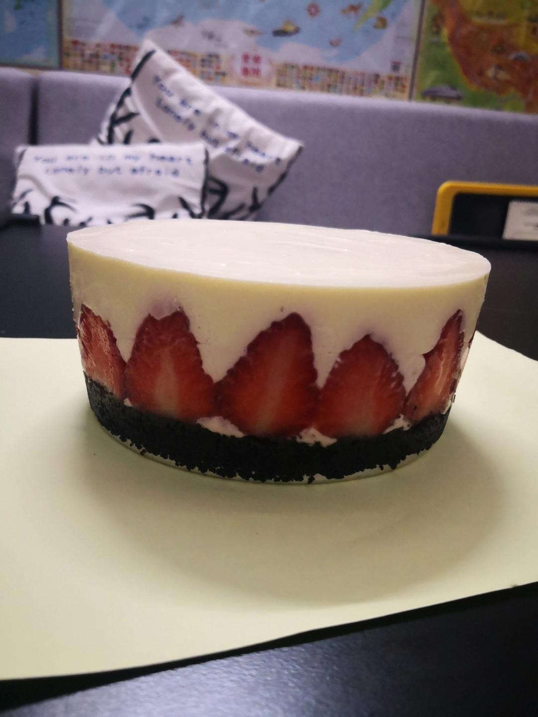 🍓双色草莓酸奶乳酪蛋糕