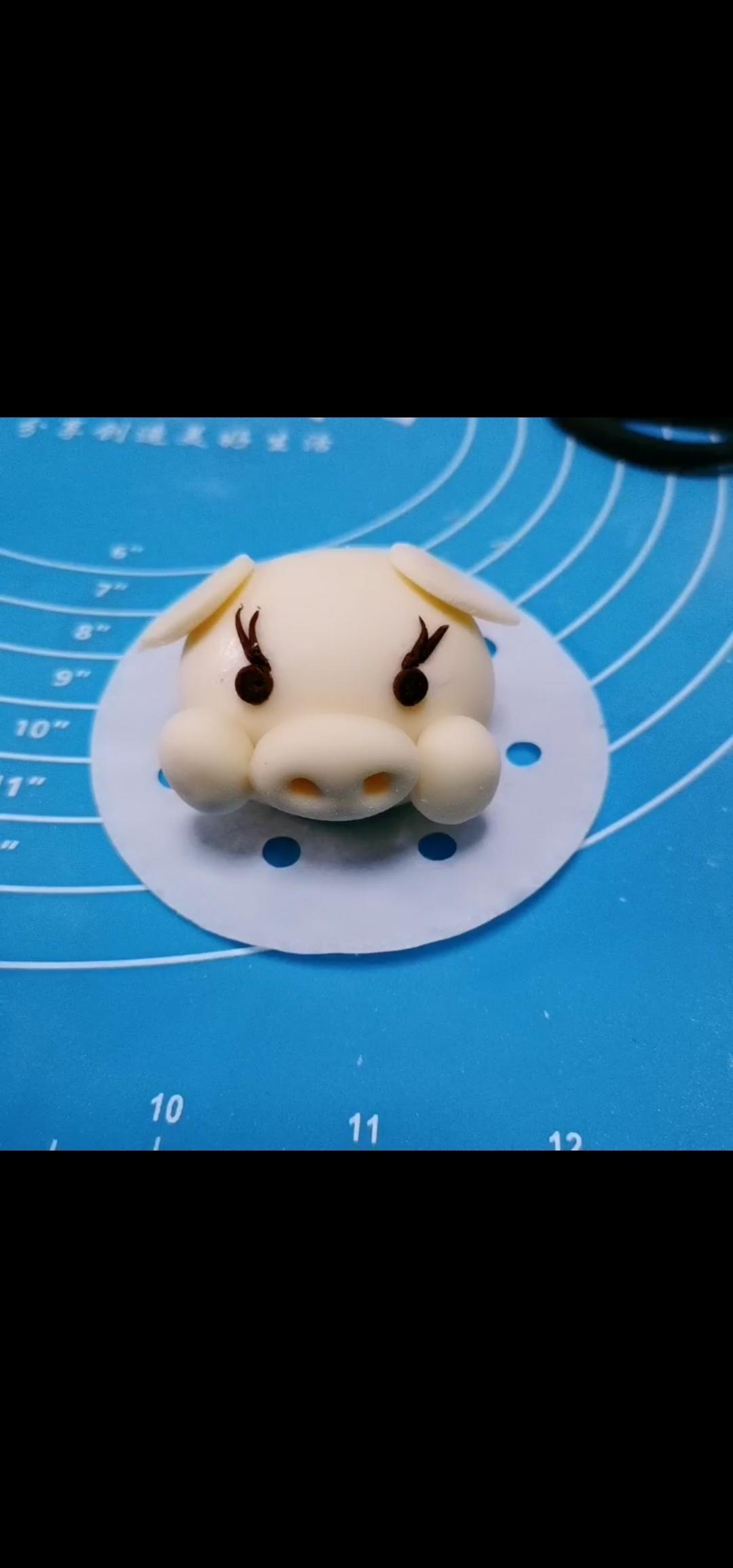 【小猪卡通馒头的做法步骤图,怎么做好吃】嘻哈卡通馒头和花饽饽