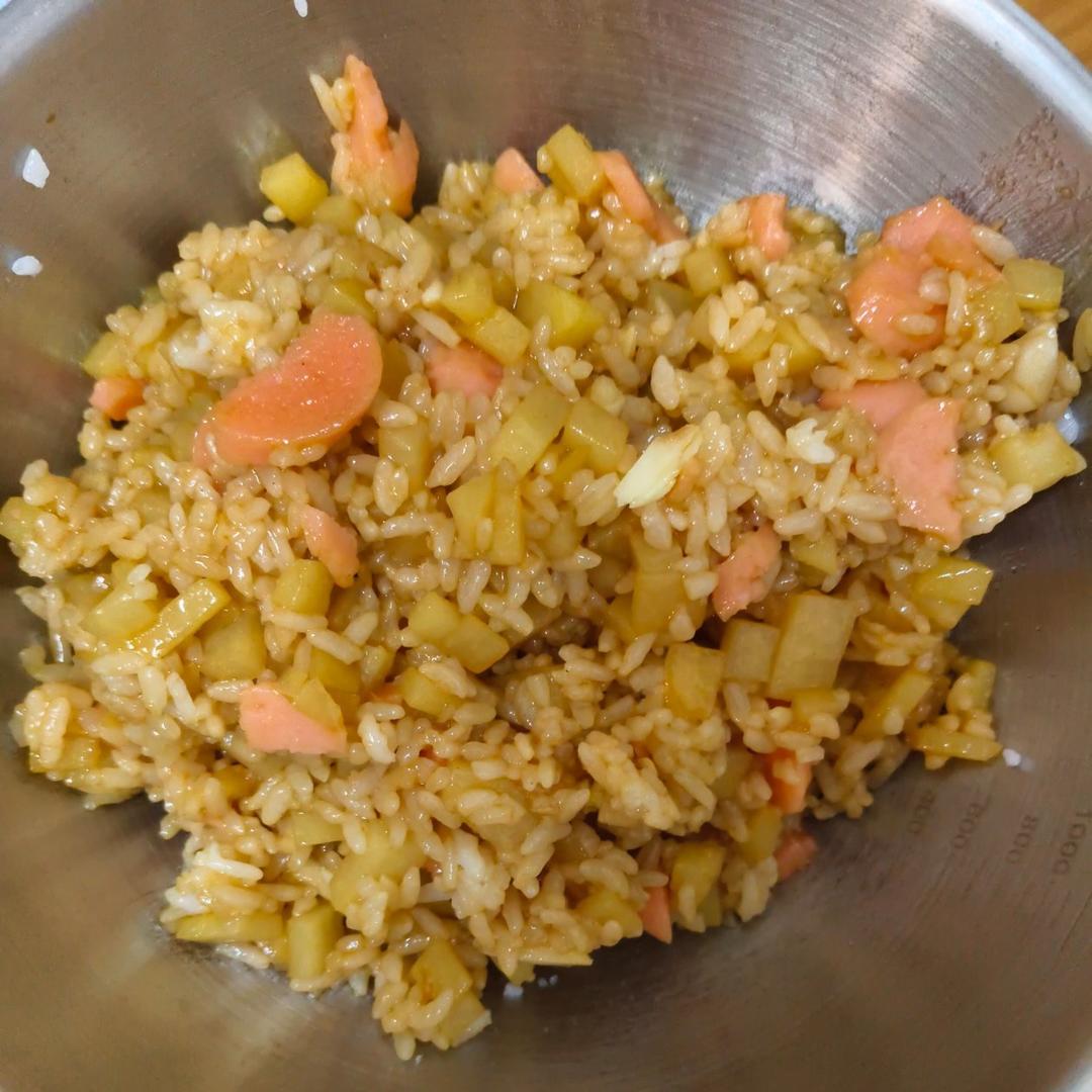 火腿土豆烩饭