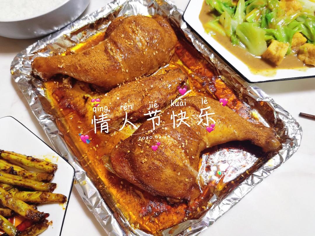 小朋友都爱的 超级简单的 奥尔良烤鸡腿