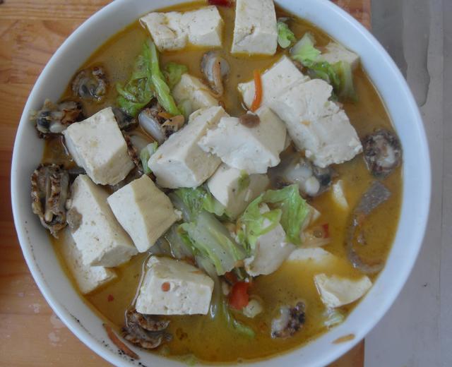 白菜豆腐扇贝汤