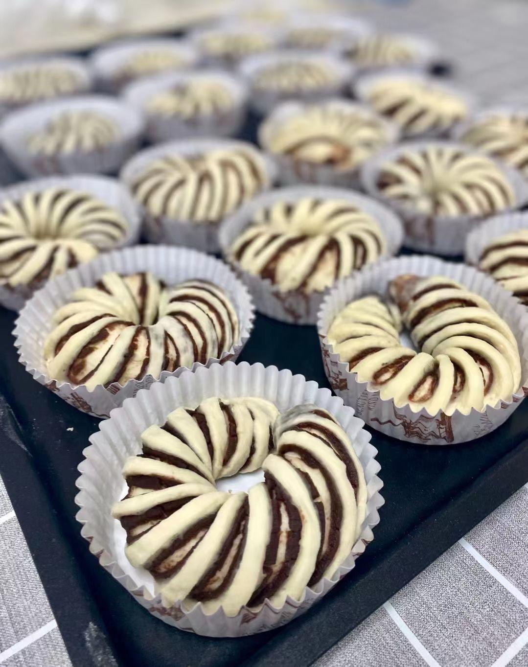 红豆沙面包圈｜减糖版