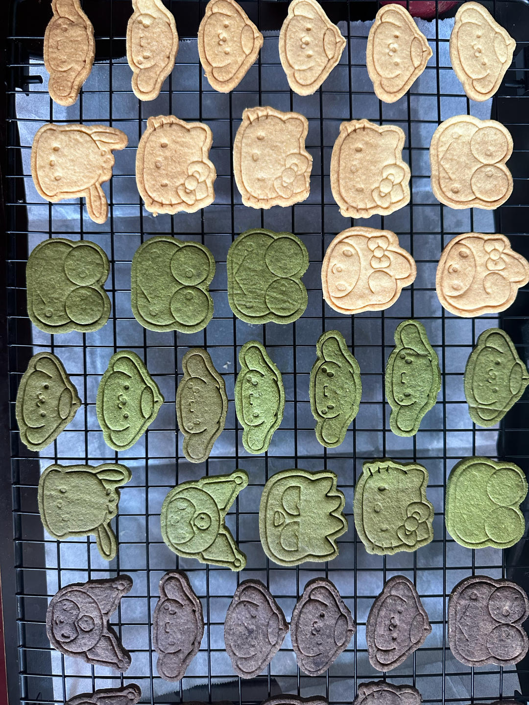 圣诞风印花曲奇饼干教程，附压面平整及脱模小技巧！