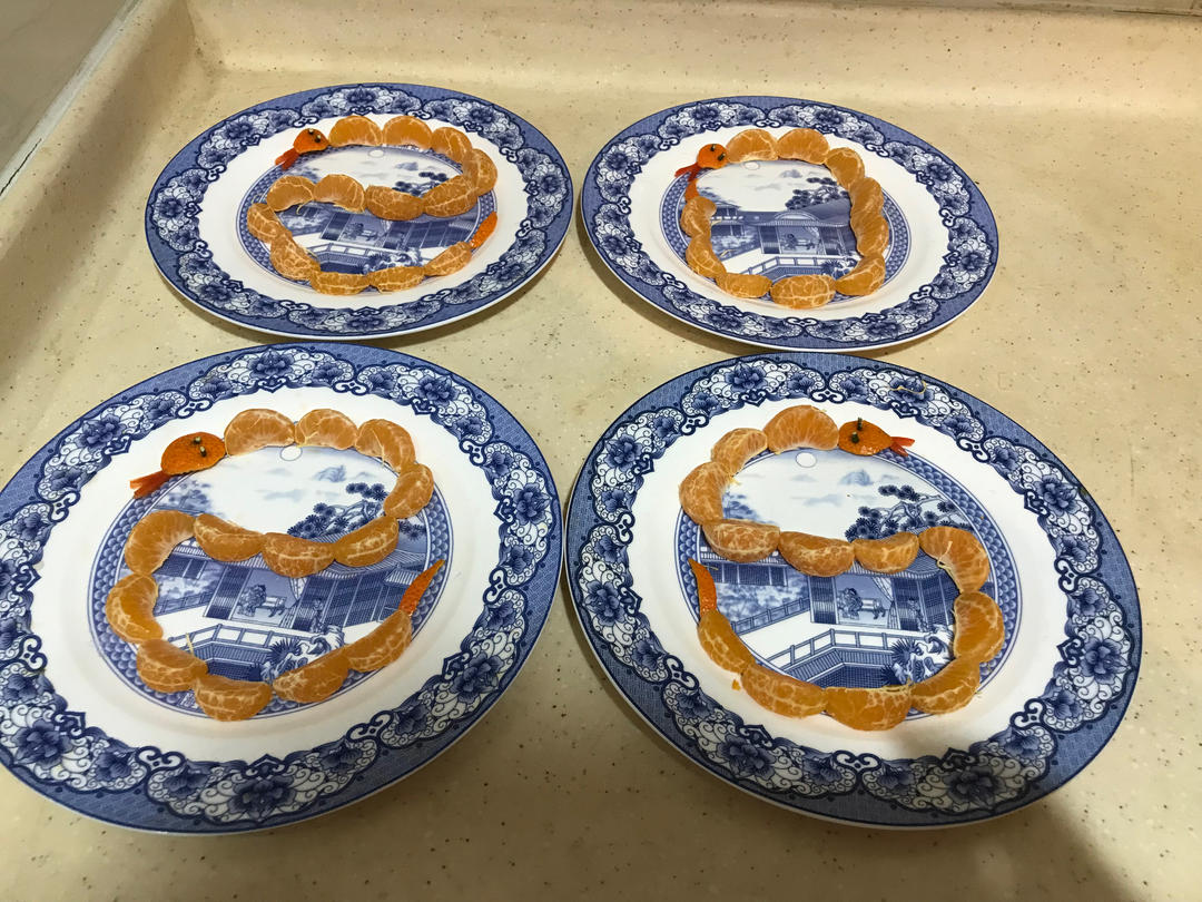 桔子2025蛇年摆盘