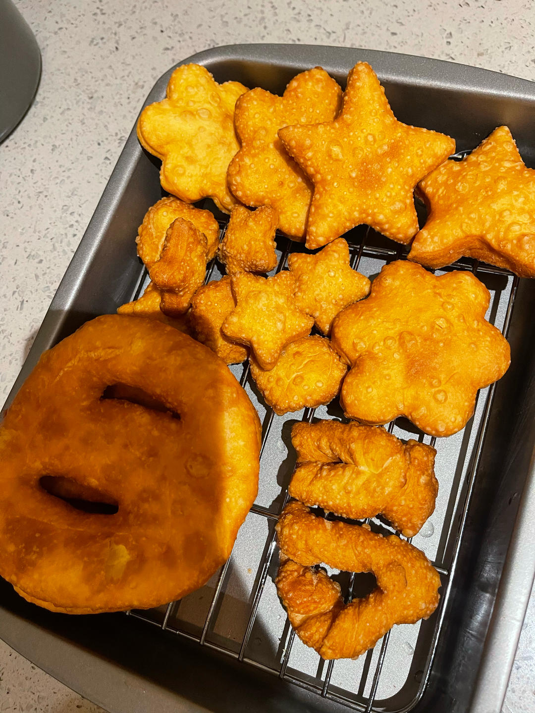 外酥内软「炸油饼」暄软好吃😋😋😋