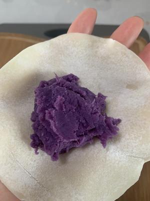 无糖无油超简单的紫薯饼的做法 步骤6