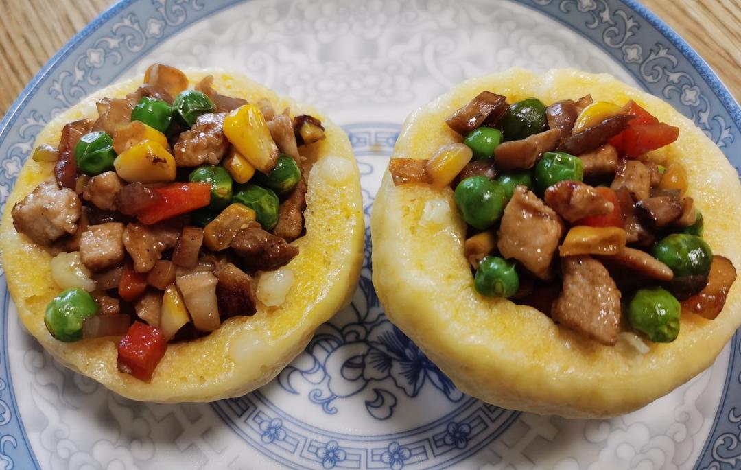 玉米杂蔬窝窝头