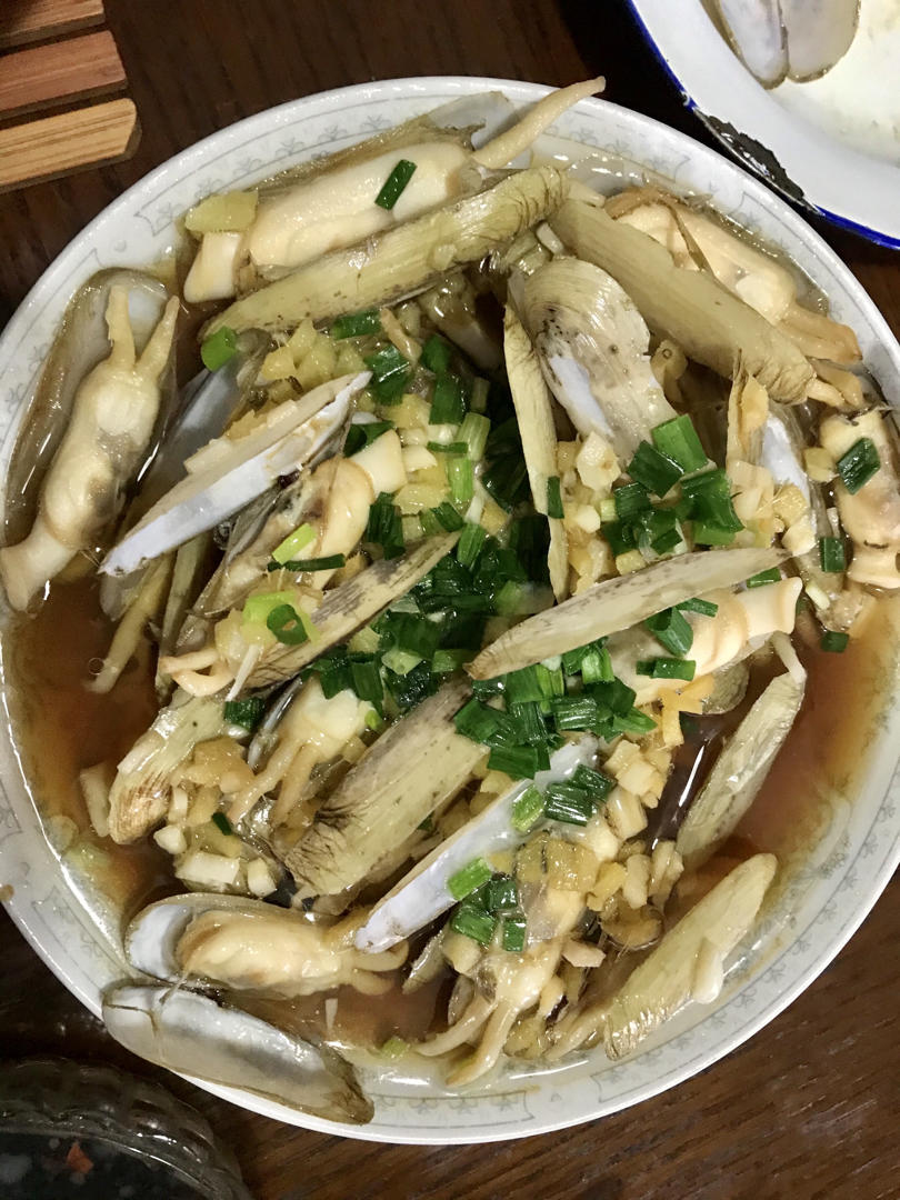 葱油蛏子