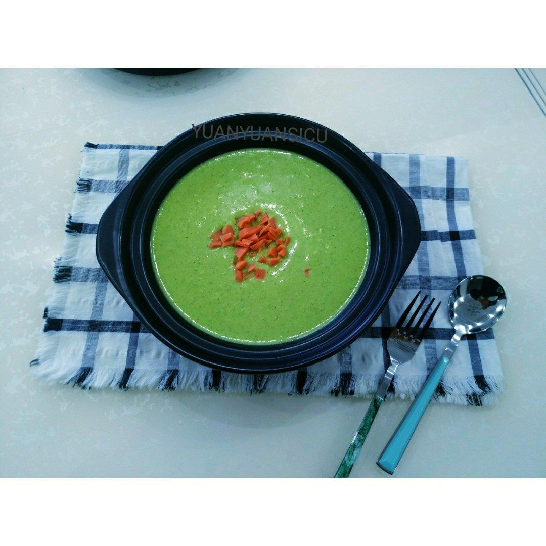 西兰花青豆浓汤