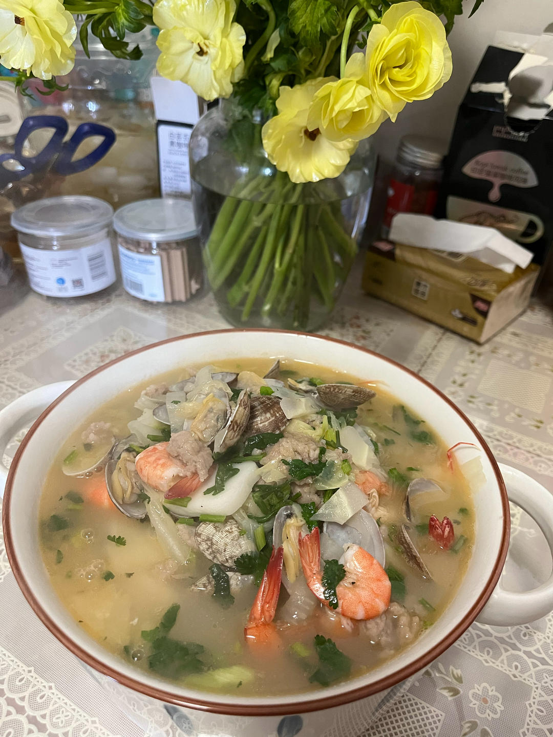 海鲜年糕汤