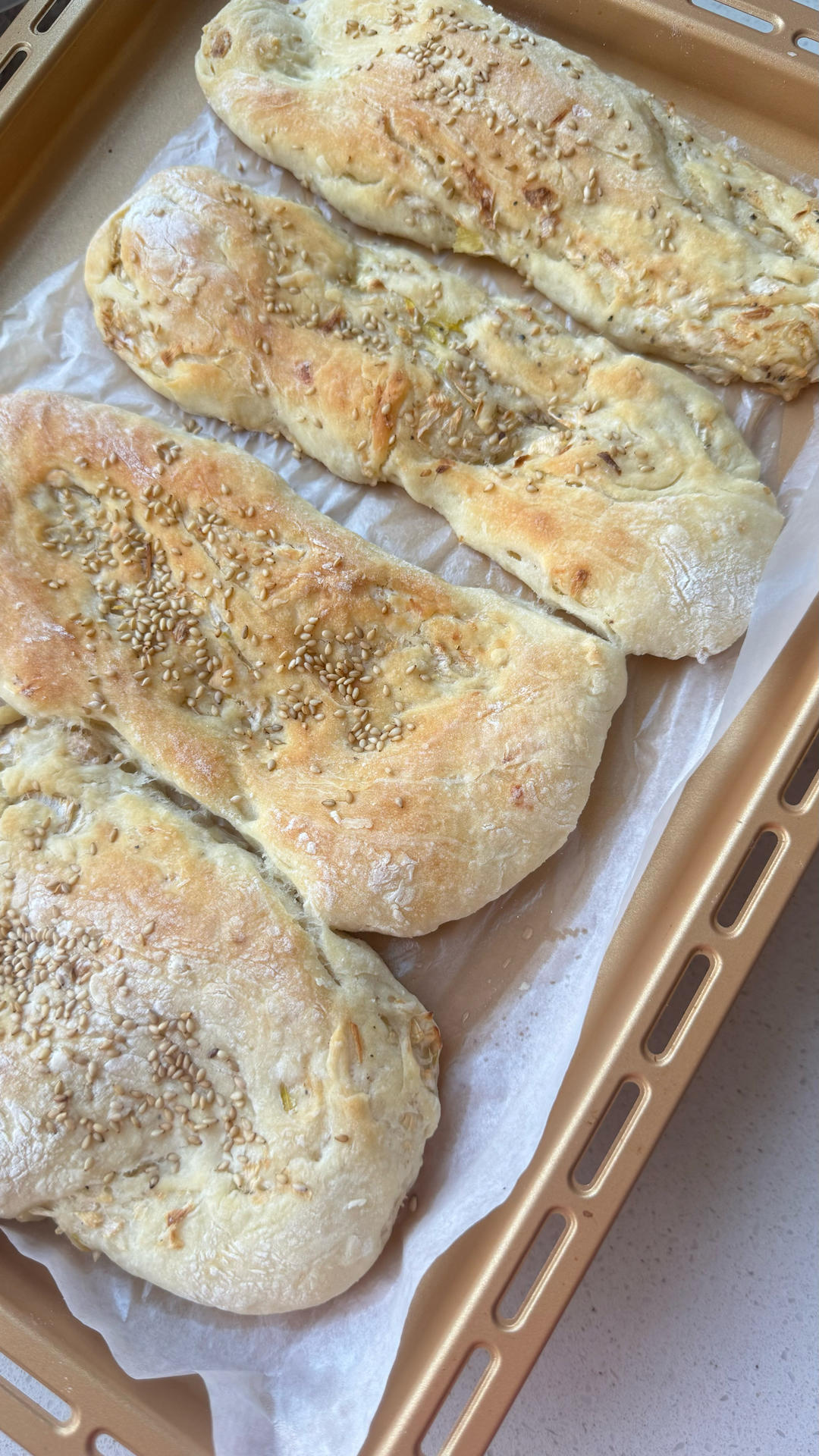 椒盐香葱烧饼