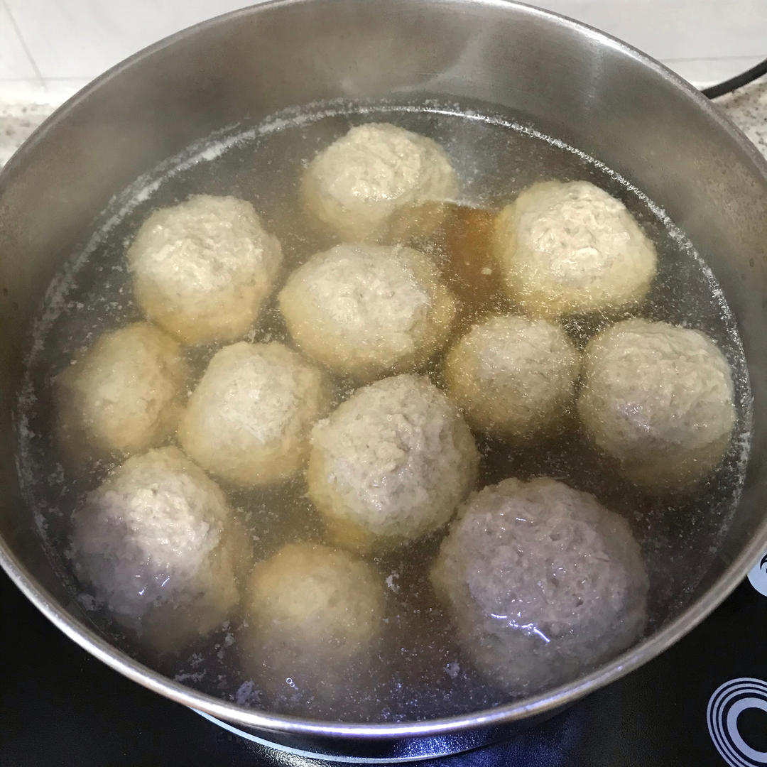 💯清蒸‼️马蹄肉丸汤