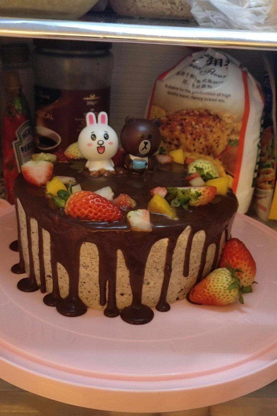 巧克力甘纳许淋面