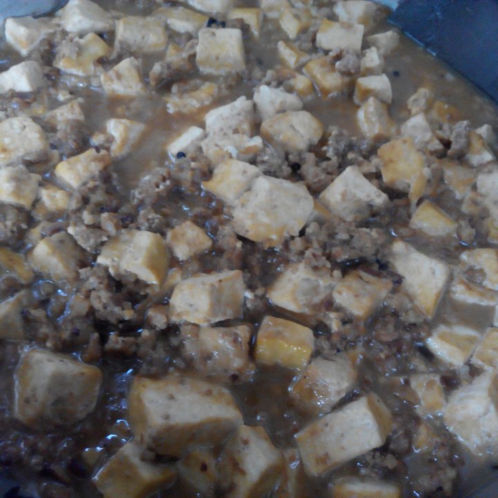 家常红烧肉末豆腐