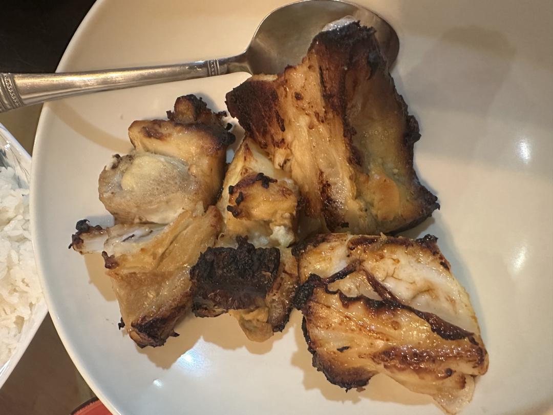 味噌烤银鳕鱼下巴Baked Miso Marinated Cod Jaw