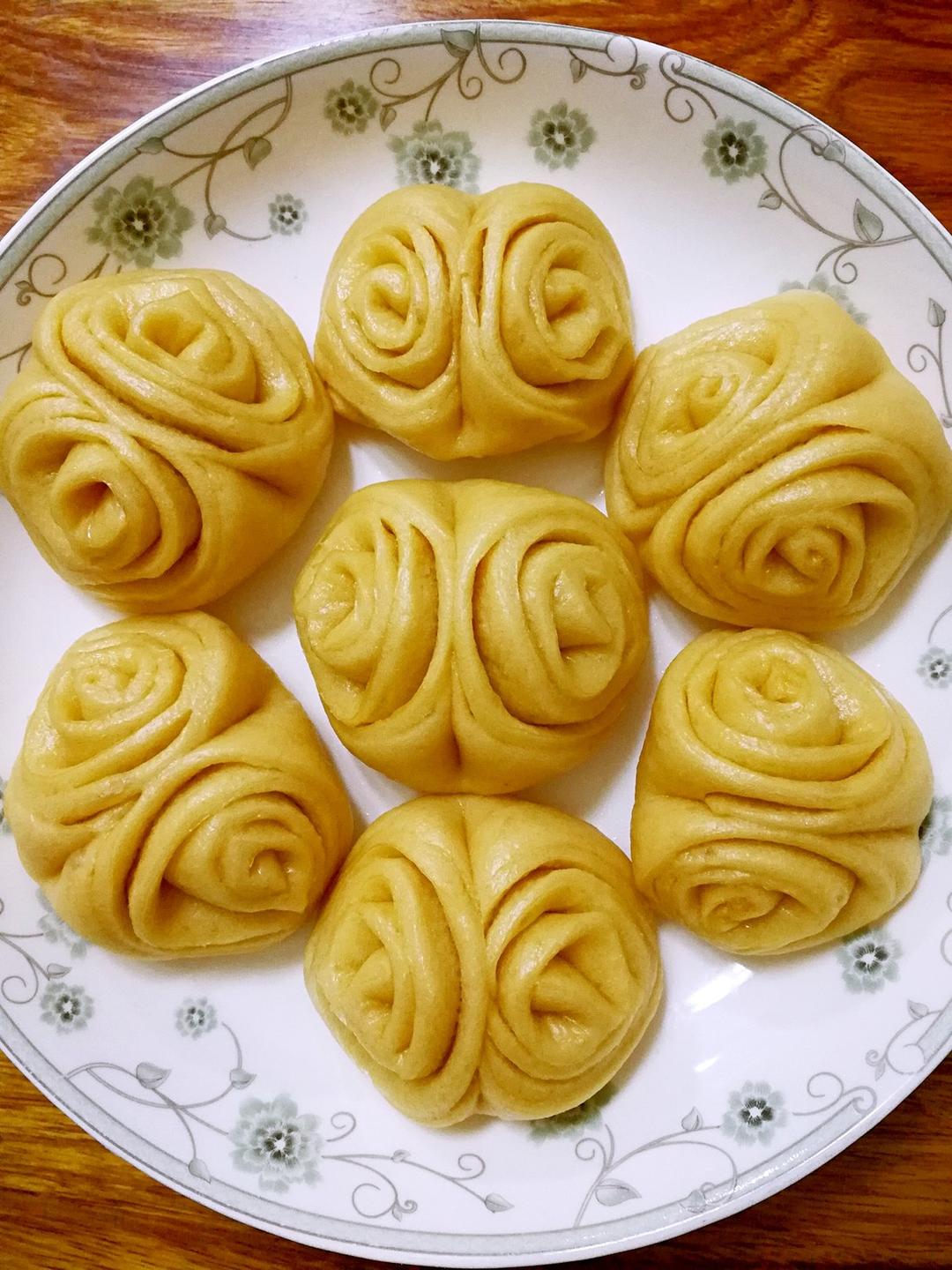 南瓜花卷馒头