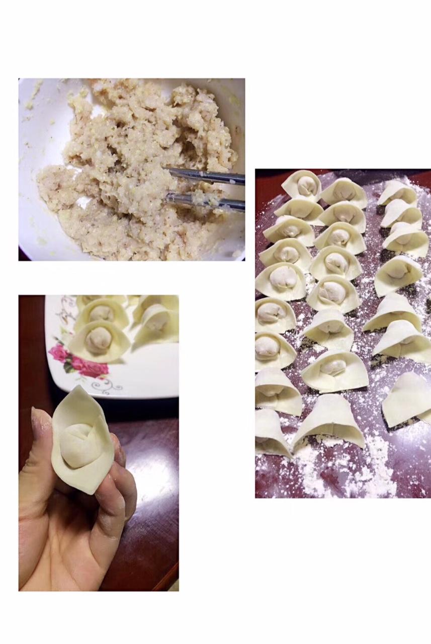 元宝馄饨的包法