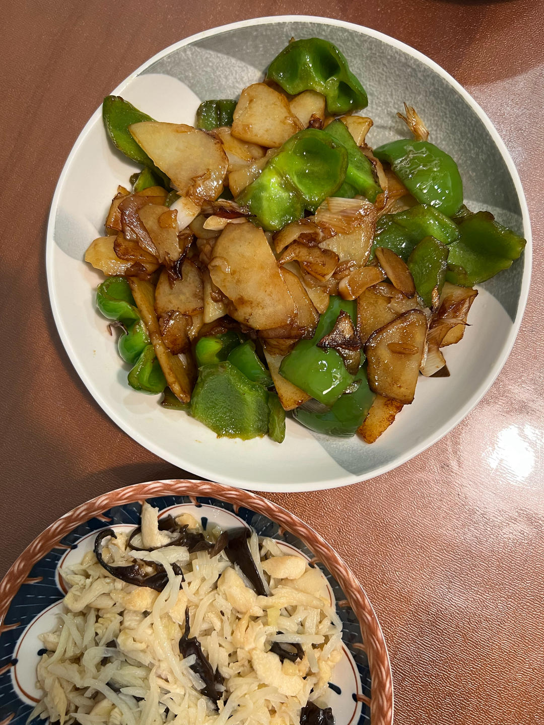 青椒土豆，素菜也可以香香的