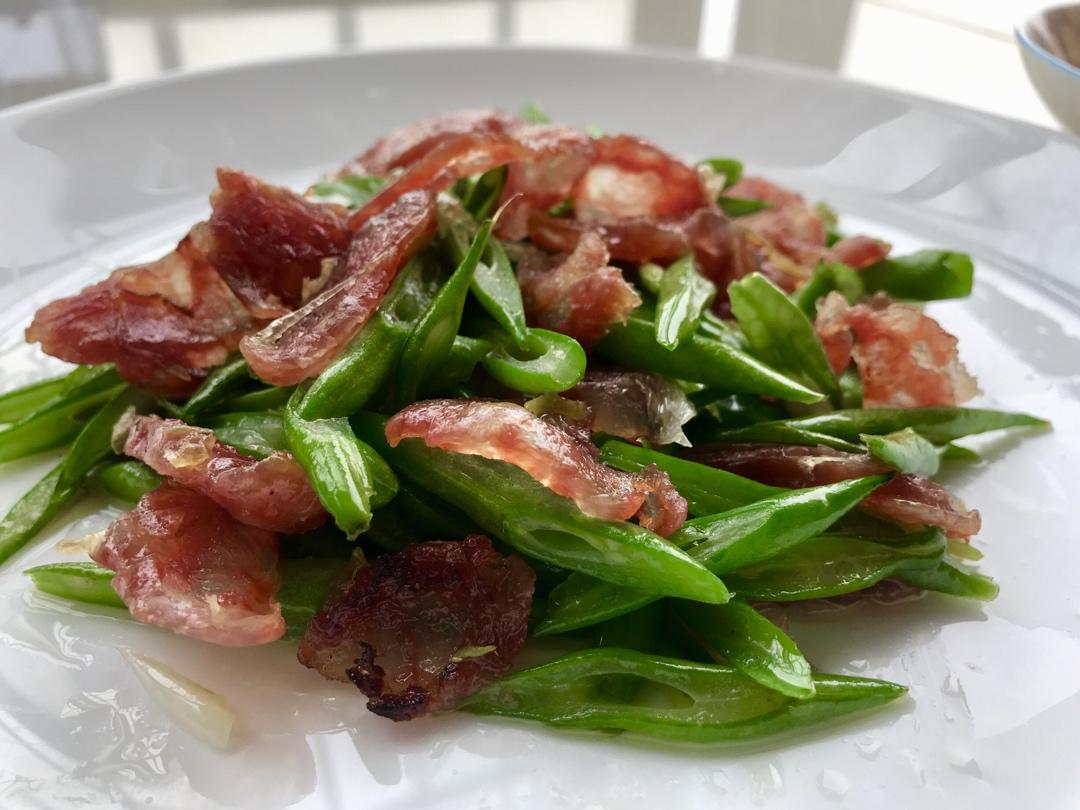 ㊙️腊味‼️四季豆炒腊肠‼️美味家常