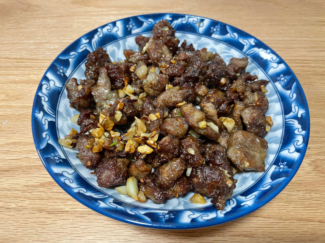 蒜香牛肉粒