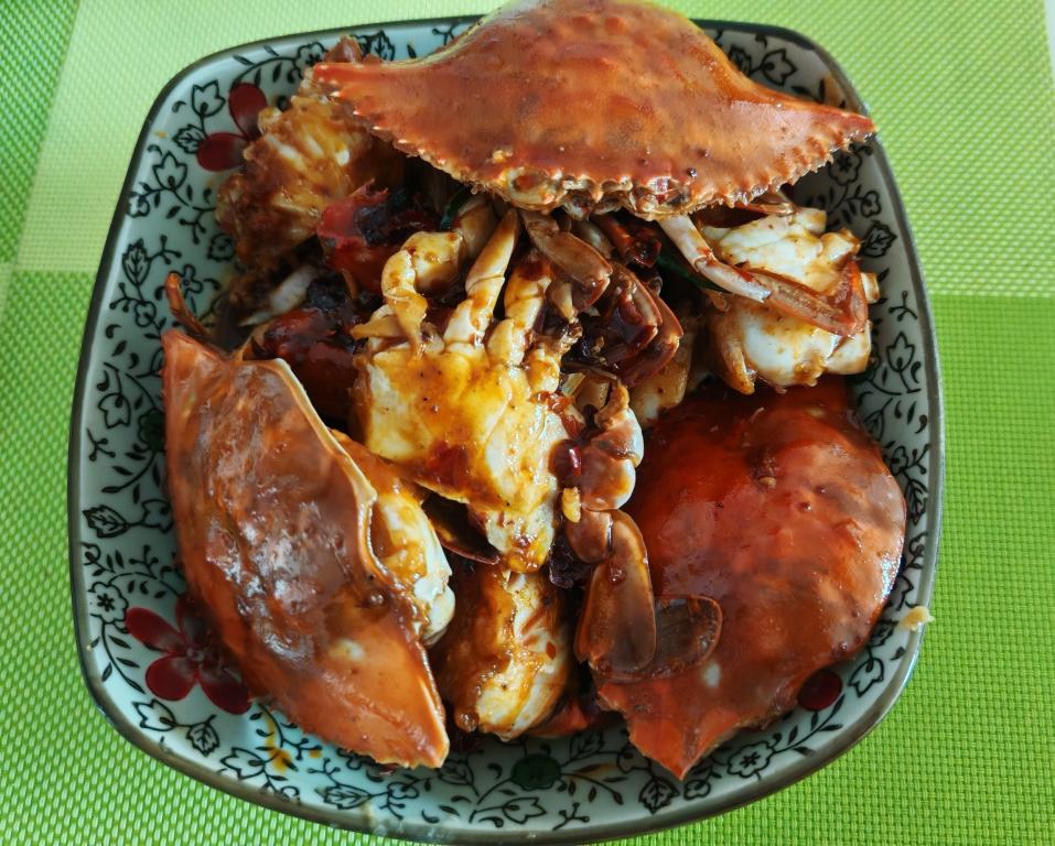红烧梭子蟹