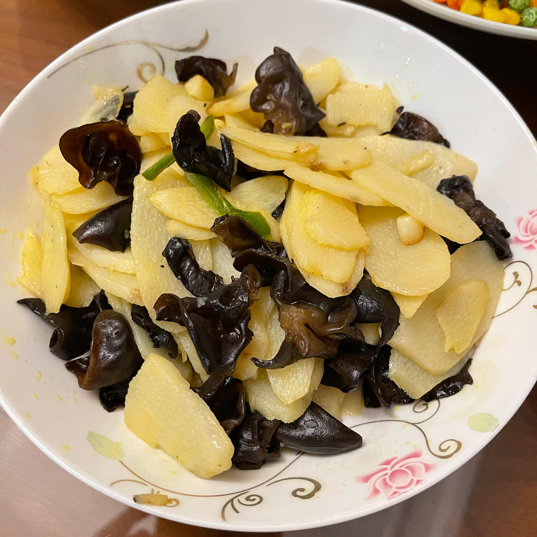 山药炒木耳