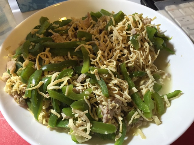 东北尖椒干豆腐