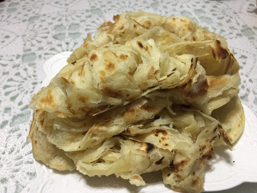 层薄如纸外酥内软的手抓饼&葱油饼