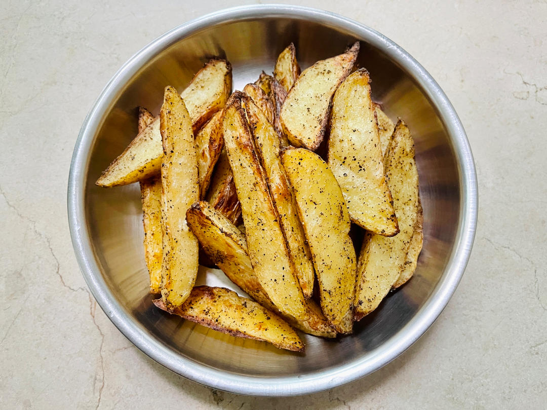 黑胡椒椒盐烤薯角