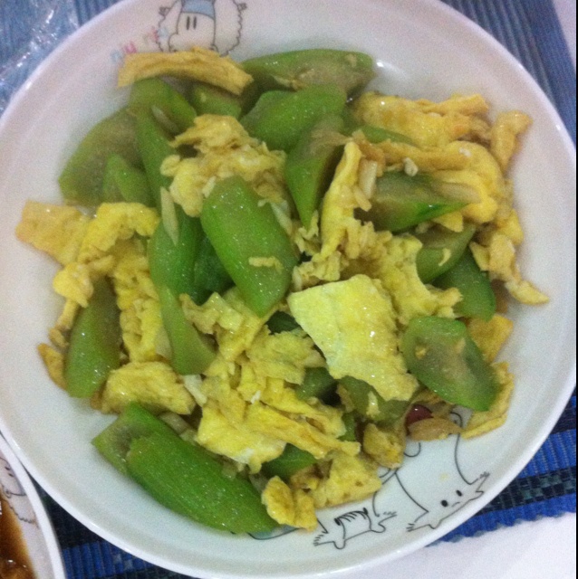 丝瓜炒蛋