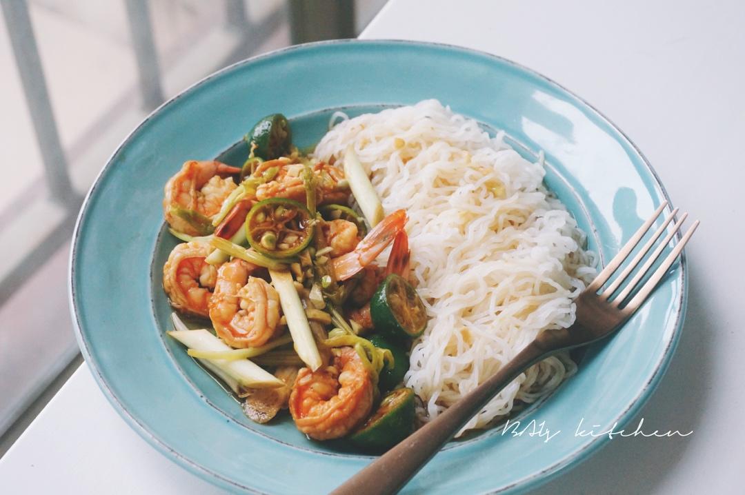 泰式青柠香茅浸虾 | Thai Lemongrass Flavored Shrimp