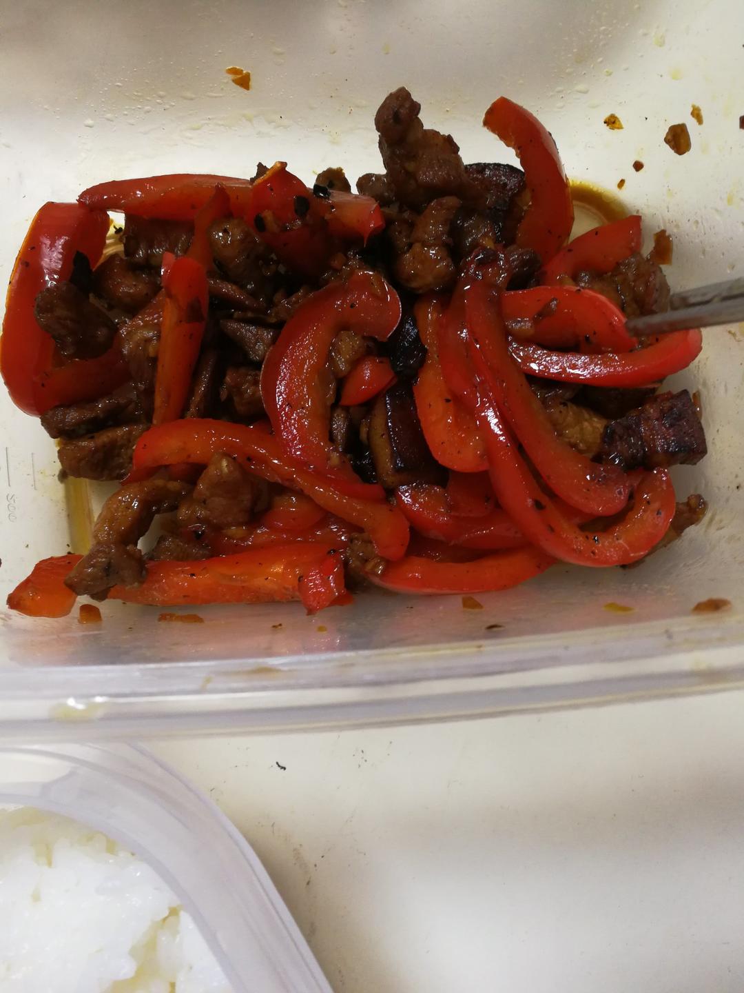青椒炒肉丝