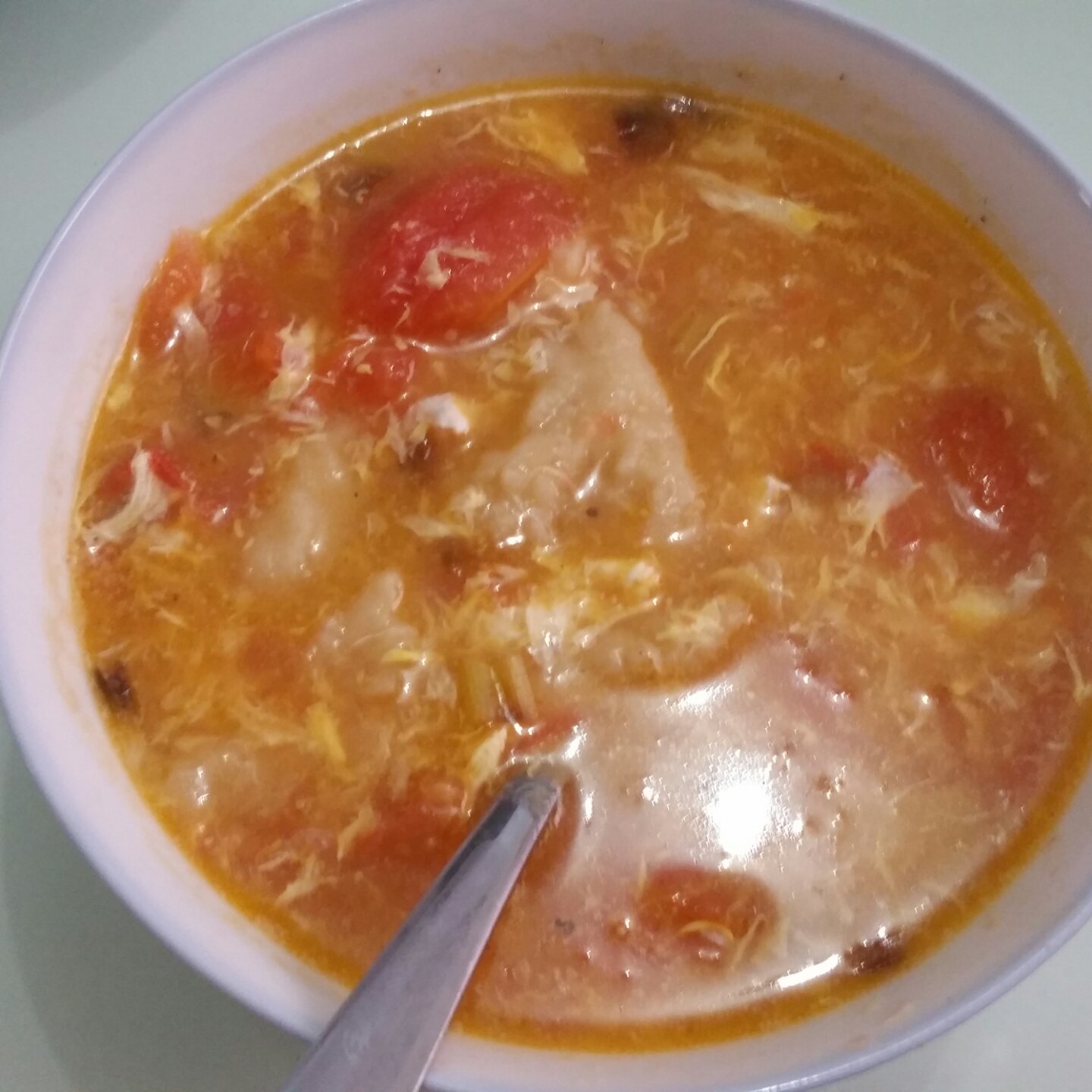 西红柿鸡蛋疙瘩汤