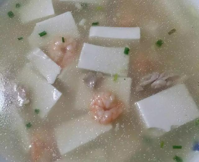 鸡丝虾仁豆腐羹的做法