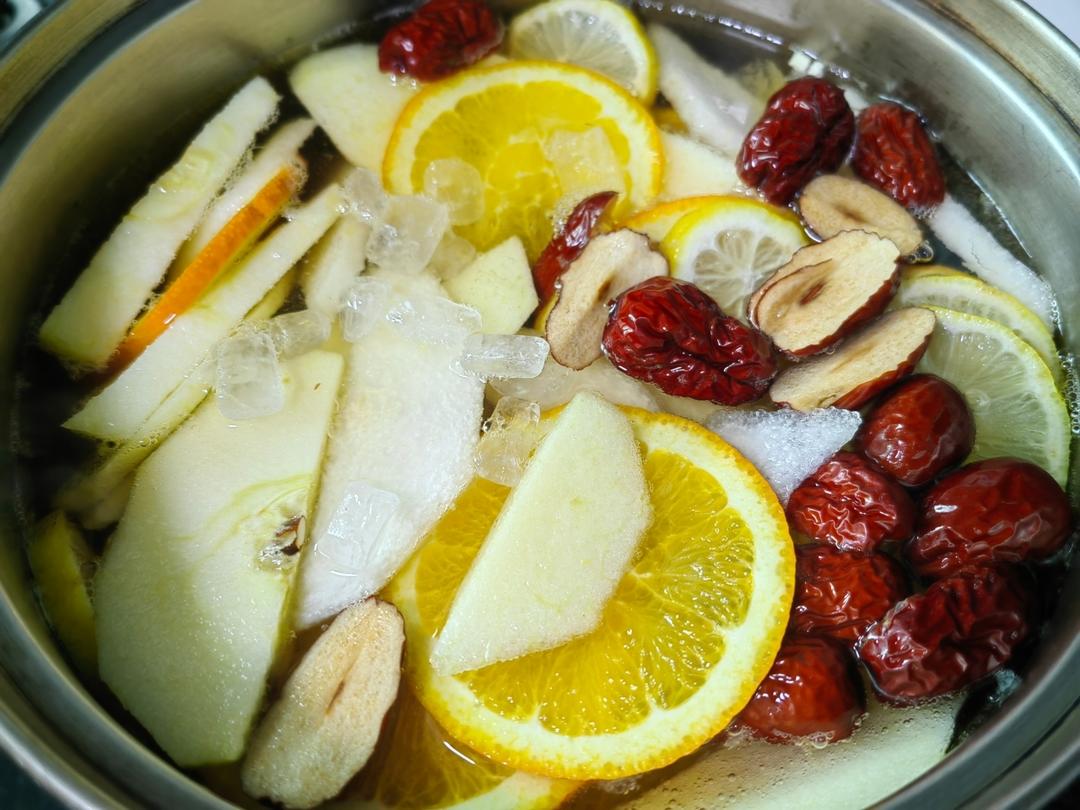 超简单的DIY果茶：苹果热橙柠檬茶