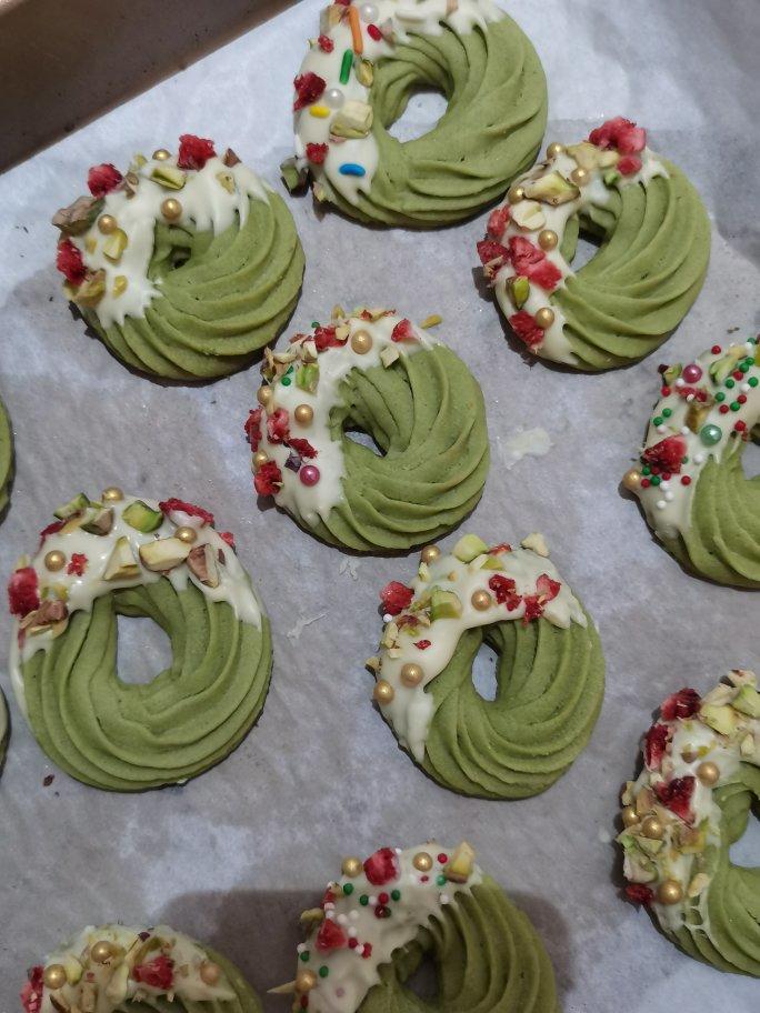 圣诞花环曲奇（抹茶口味）